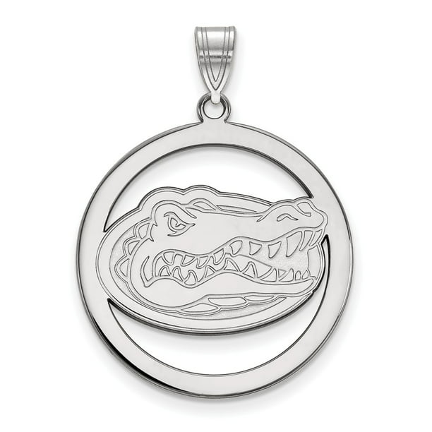 26mm x 29mm Solid 925 Sterling Silver Official University of Florida Large Pendant Charm 